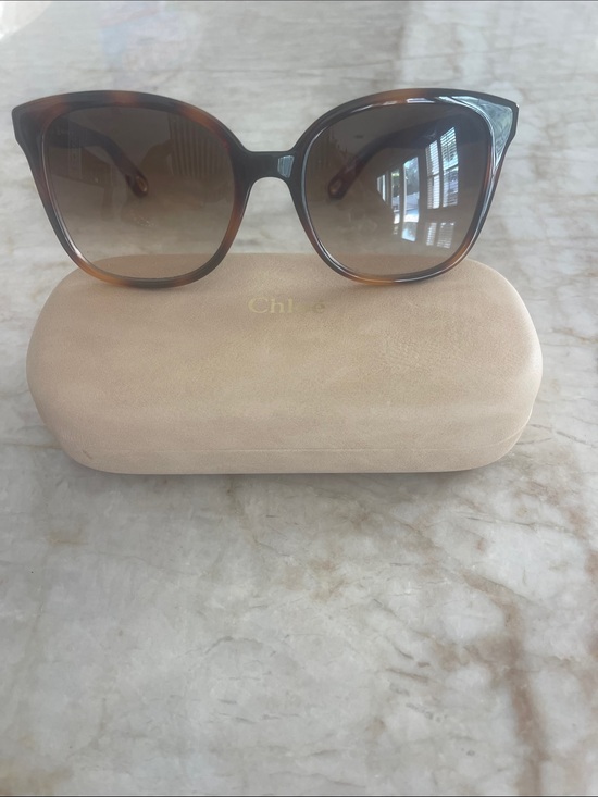 Chloe Accessories - Chloe Tortoiseshell Brown Gradient Cat-Eye Sunglasses